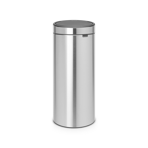 Brabantia Touch Bin New afvalemmer, 30 liter, kunststof binnenemmer - Matt Steel