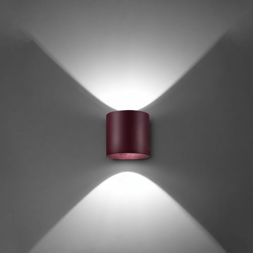 Sollux Lighting Wandlamp ORBIS 1 bordeaux - 10x12x10cm