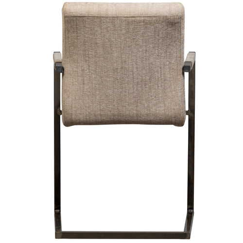 WOOOD eetkamerstoelen Bas - Geweven Stof - Zand Melange - Set van 6 - vtwonen shop