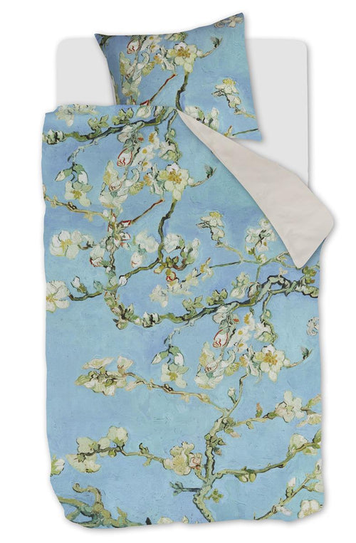 Beddinghouse x Van Gogh Museum dekbedovertrek Almond Blossom - 140x200/220 cm - blauw - vtwonen shop