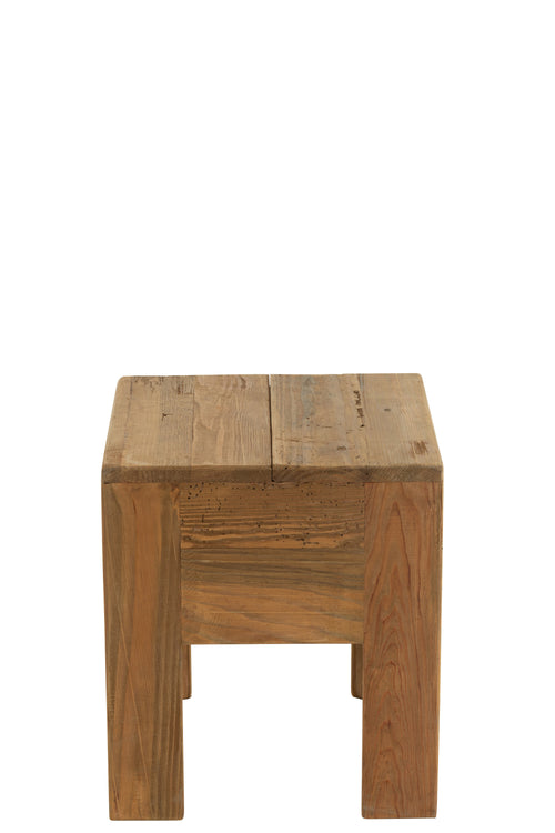 J-Line kruk Will - dennenhout - bruin - vtwonen shop