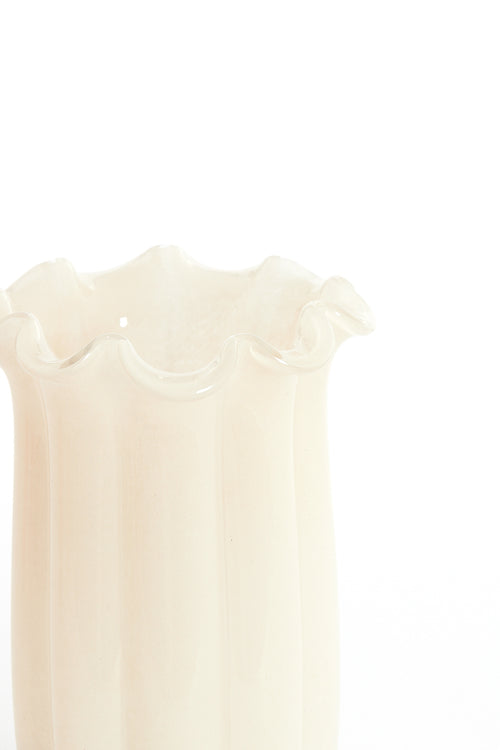 Light & Living vaas SEDONA - Ø16x27cm - wit - vtwonen shop