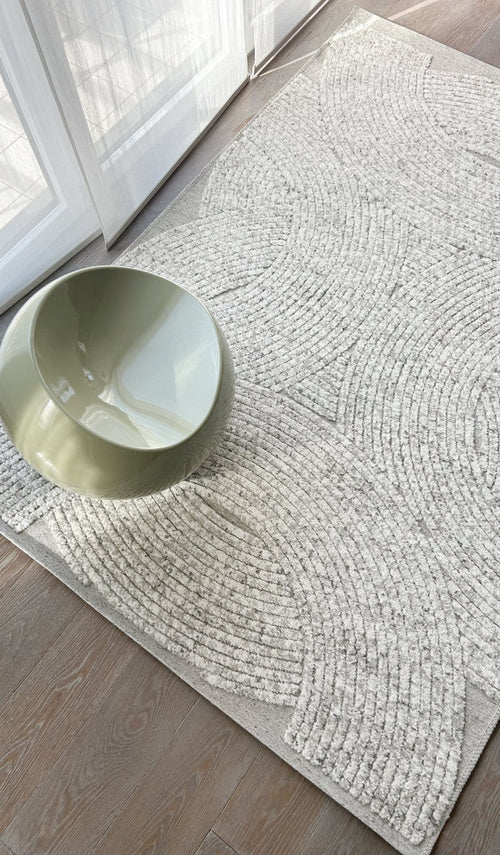 AFK Living vloerkleed Curve - reliëfeffect - grijs - 160 x 230 cm - vtwonen shop