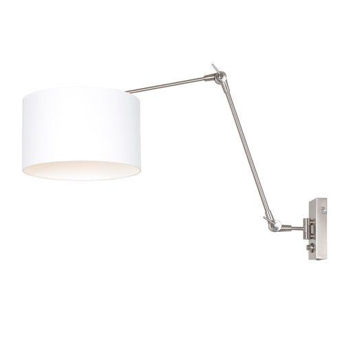 Steinhauer wandlamp prestige - 1 lichts - 90x 50 cm - mat chroom wit
