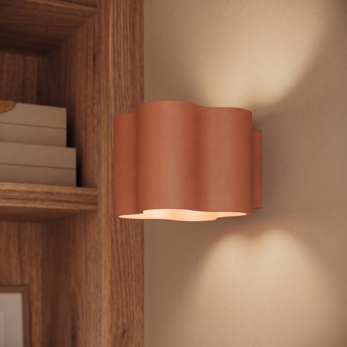 Sollux Lighting Plafondlamp OVIO 1 rode oker GU10 - 12x12x10cm