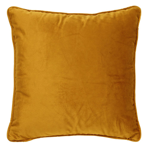 FINN - kussenhoes 60x60 cm - fluweel - effen kleur - Chai Tea - geel