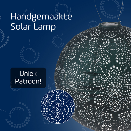 Lumiz solar lampion - fiore rond - 40 cm - groen - vtwonen shop