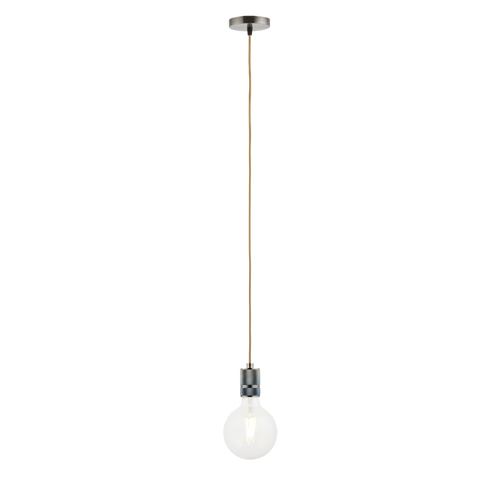 Lighto | Pendel Brons | Inclusief Lichtbron Helder | Classic | 1.5m Snoer | Met Plafondkap