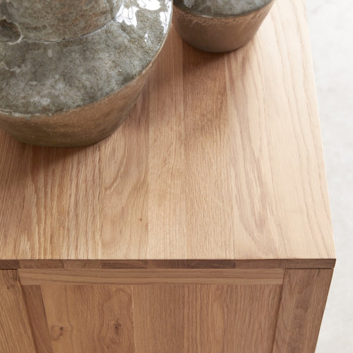 Tikamoon Massief eiken tv-meubel 200 cm - Naturel - vtwonen shop