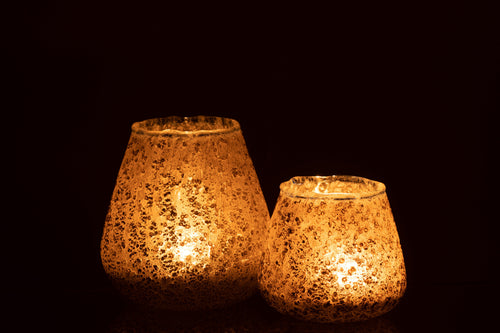 J-Line kaarshouder - glas - grijs - medium - vtwonen shop