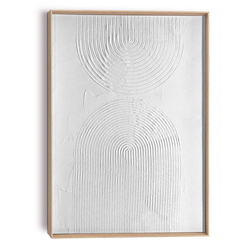 Reinders Arch White schilderij 3d art -  wit - woonkamer - 70x50cm