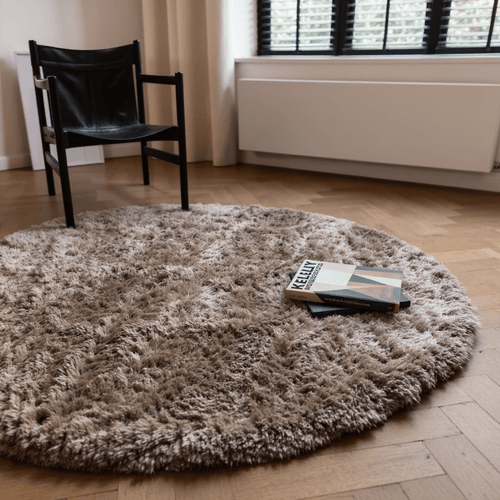 Interieur05 vloerkleed Fender - taupe - Ø 240 cm