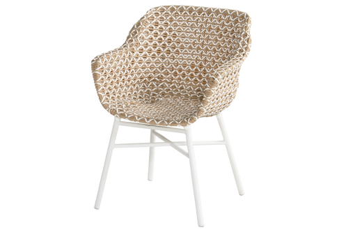 Hartman Tuinstoel Delphine - Beige Wicker - Zithoogte 43cm - vtwonen shop