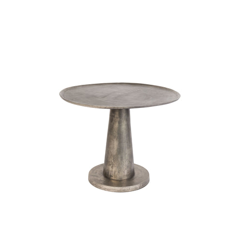 Dutchbone Brute Bijzettafel Rond 63 cm Zilver - vtwonen shop