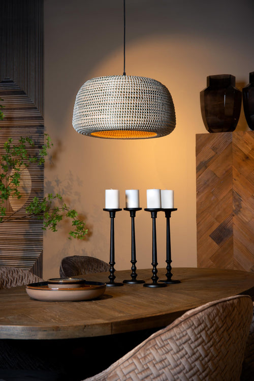 Lucide hanglamp MADUKA - 1xE27 - Bruin