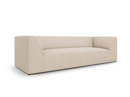 Micadoni Bank Ruby 3-zits, structurele stof, beige - 93x232x69cm