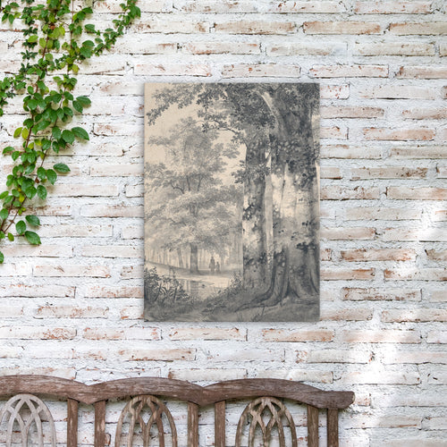 Art for the Home Buitencanvas - Bos ritje - 70x50cm