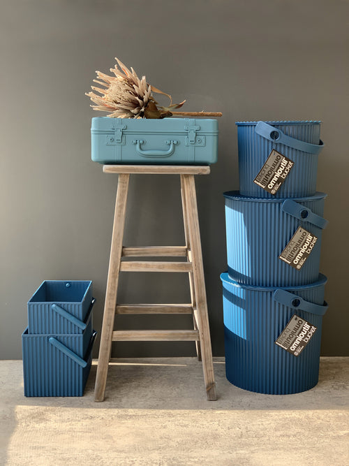 Hachiman Omnioffre Opbergdoos - M - Navy Blauw - vtwonen shop