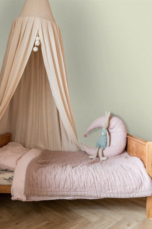 ESTAhome behang strepen vergrijsd groen - 50 x 900 cm - 131643 - vtwonen shop