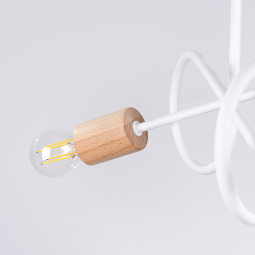 Sollux Lighting Kroonluchter EMBER 3 wit - 14x56x26cm