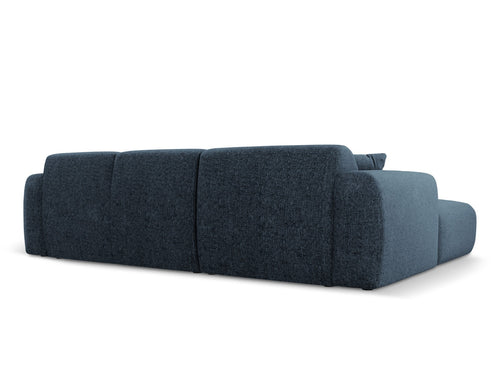 Cosmopolitan Design rechter hoekbank Nolio 4-zits, chenille, koningsblauw - 170x260x72cm