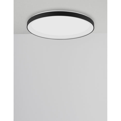 Merano Aurora 38cm Geïntegreerde LED Semi Flush Light Sandy White Aluminium LED 38W 2280Lm 3000K