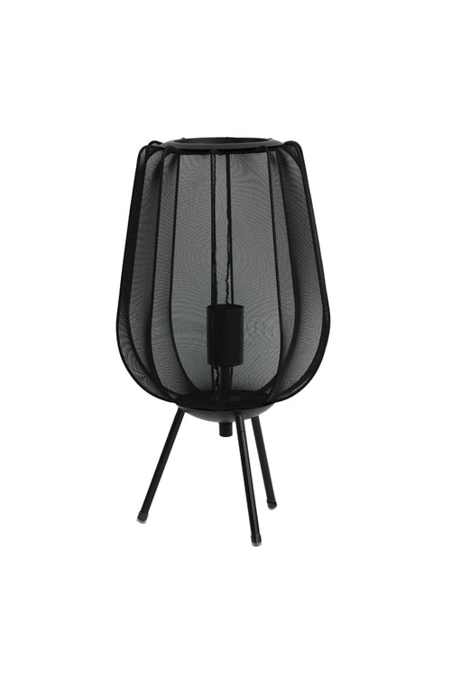 Light & Living tafellamp PLUMERIA - Ø25x45cm - zwart - vtwonen shop