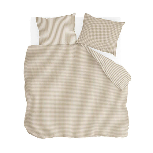 Walra - Dekbedovertrek Cozy Blocks - 200x220 cm - Zand