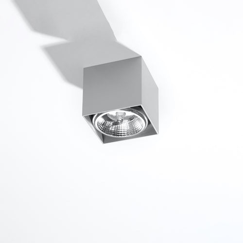 Sollux Lighting Plafondlamp BLAKE grijs - 12x12x11cm