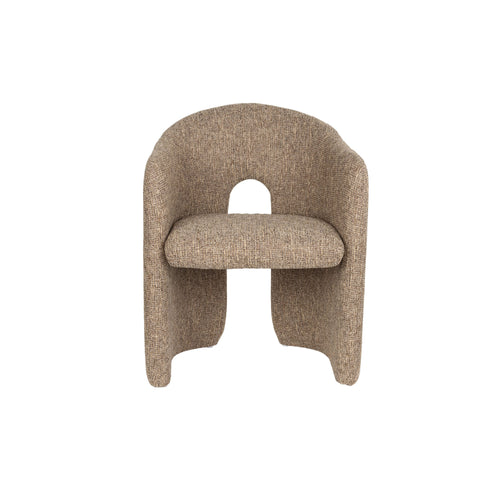 Zuiver Contour Eetkamerstoelen Armleuning Lichtbruin - Set van 2