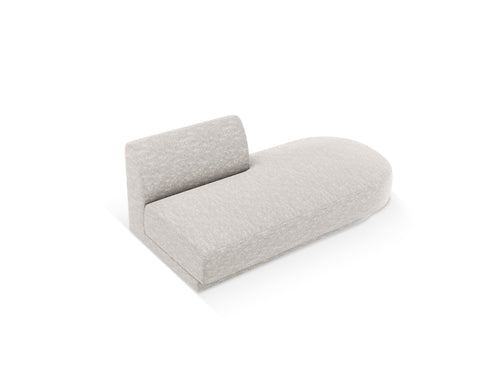 Micadoni Module Miley 2-zits, chenille lichtgrijs - 90x158x70cm