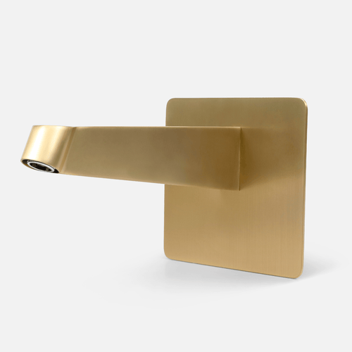 LOMAZOO inbouwdoucheset Ayla - met thermostaatkraan & staafhanddouche - goud - 30 cm