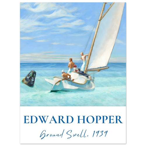 Artfulprints  Edward Hopper - Ground swell   poster 30x40 cm - vtwonen shop