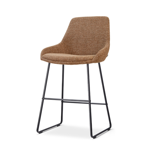 Nolon Nino-Isa barkruk bruin blend - zwart onderstel - 65 cm
