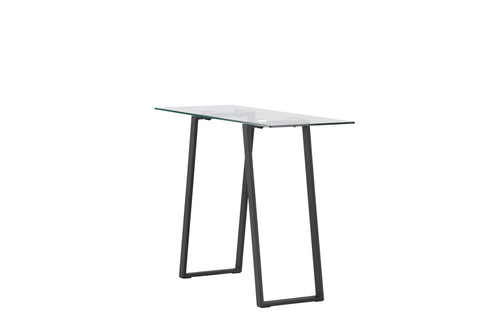 Rebellenclub Sidetable Tamati - 100 x 40 cm - Zwart met Glas - vtwonen shop