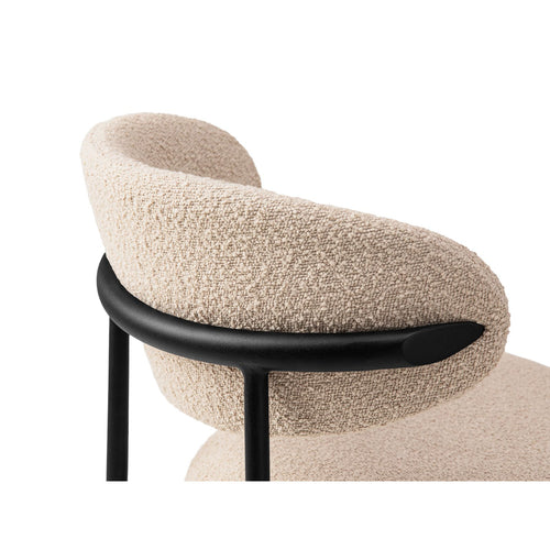 Set van 2 stoelen met gesp Nina boucle beige - 52x55x78cm