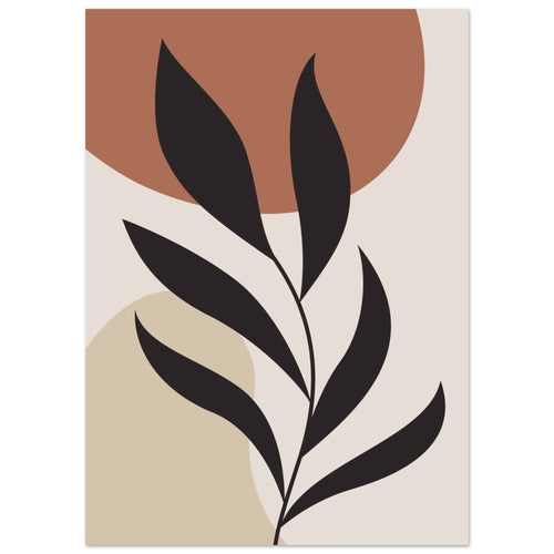 Artfulprints  Boho - Abstract leaf   poster 50x70 cm - vtwonen shop