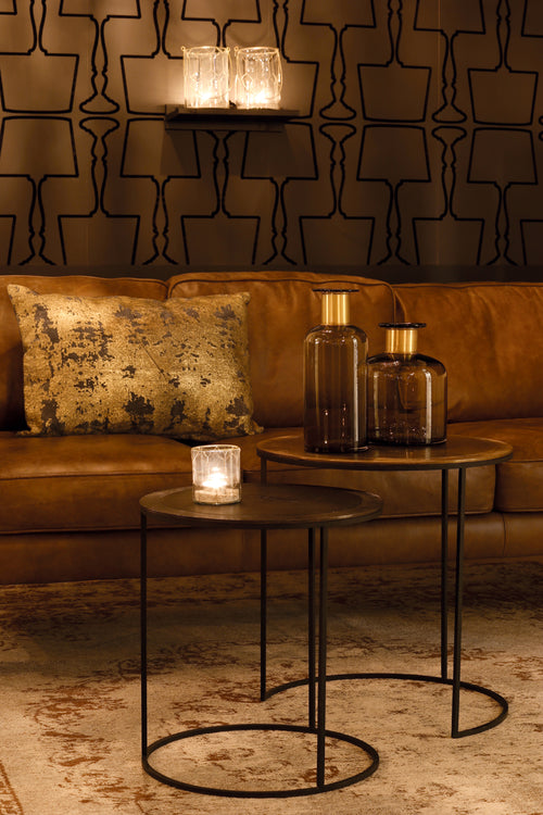 Light & Living bijzettafel TALCA - Ø49x52cm - brons - Set van 2 - vtwonen shop