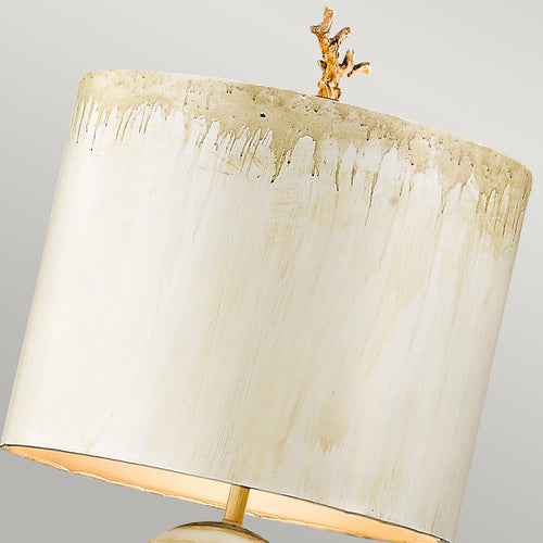 Elstead Trellis - 1 Lichts Vloerlamp Putty, Bladzilver, E27