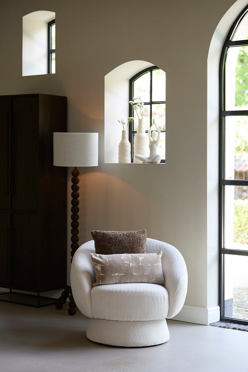 Light & Living stoel AVORIA - 92x82x77cm - wit - vtwonen shop