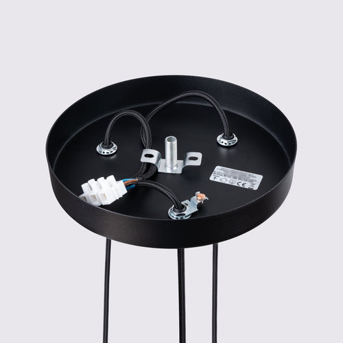 Sollux Lighting Hanglamp KARBON 3P zwart - 19,5x19,5x108cm