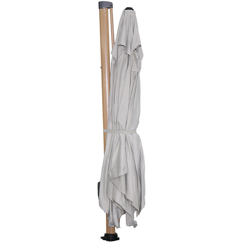 Garden Impressions Hawaii Big Pole II zweefparasol 350x350 teak/royal sand