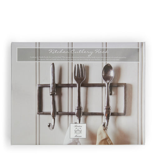 Rivièra Maison Kitchen Cutlery Hook - Aluminium - Zilver - vtwonen shop