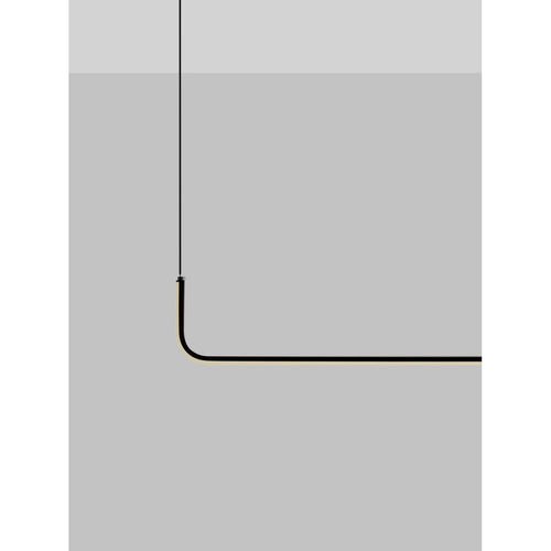 Nova Luce STRITA Hanglamp voor aan het plafond, model Bar, zandkleurig zwart, LED, 20W, 1062lm, 3200K