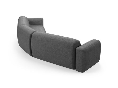 Cosmopolitan Design Symmetrische modulaire hoekbank Strino 3-zits, structurele stof grijs - 210x344x78cm