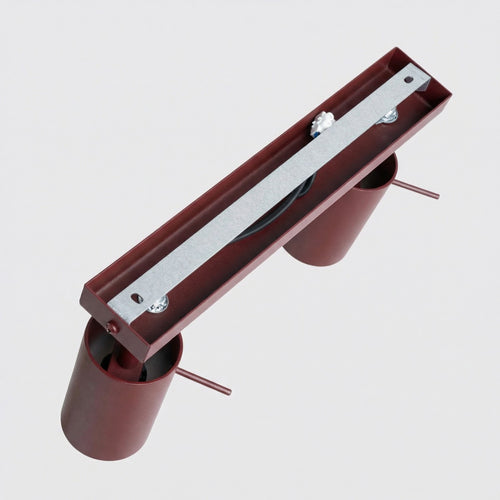 Sollux Lighting Plafondlamp RING 2 bordeaux - 30x6x16cm