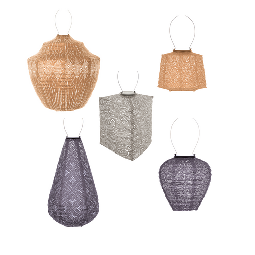 Lumiz solar lampion - lissabon set - 5 stuks - vtwonen shop