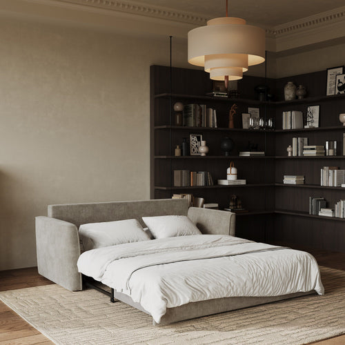 Sia Home - Slaapbank LUXO - zacht aanvoelende geweven stof mol 180cm
