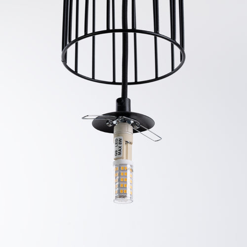 Sollux Lighting Hanglamp BRINA 1 zwart - 12x12x115cm