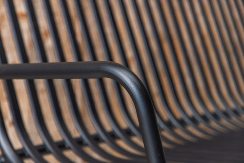 Rebellenclub Tuinbank Electra - 130 x 64 cm - Zwart - vtwonen shop